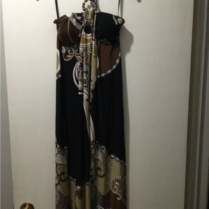 Maxi Dress halter with ties